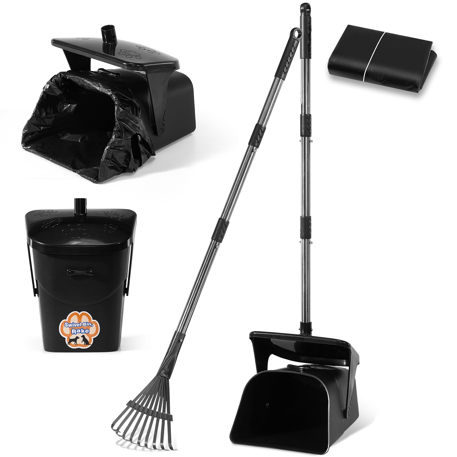 Stainless Steel Dog Pooper Scooper with 40