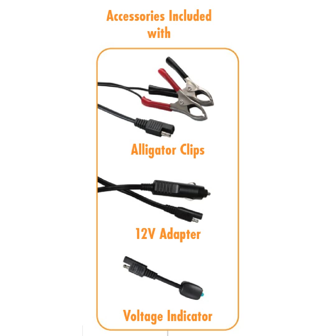 WirthCo 23143 Battery Doctor 5W Solar Panel Trickle Charger - Maintains 12V Car, Boat & RV Batteries - Ideal for Outdoor, Camping & Off-Grid Use