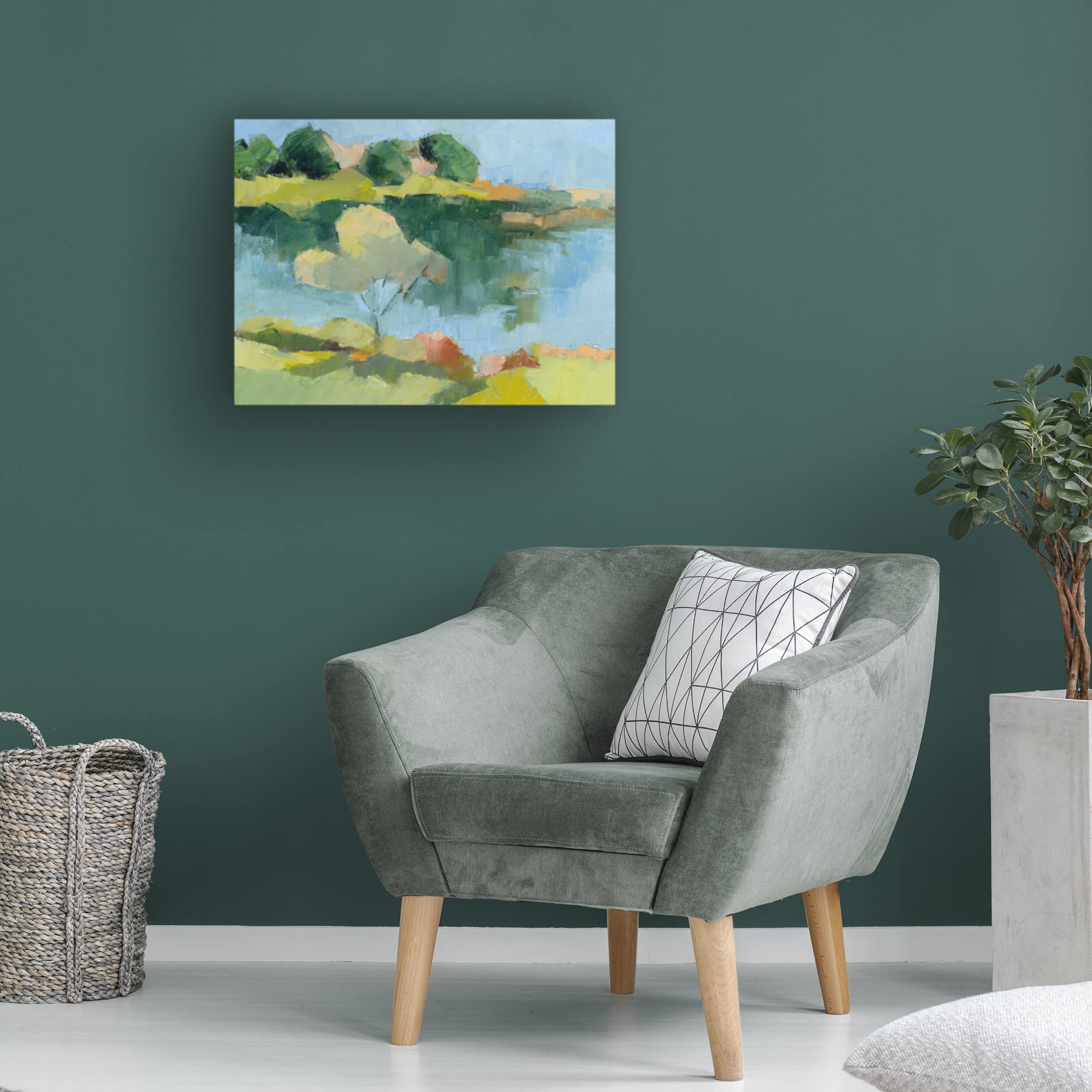 Trademark Fine Art 'Cape Neddick' Coastal Landscape Canvas Painting by Toby Gordon - Perfect for Beach House Decor & Living Room Wall Art