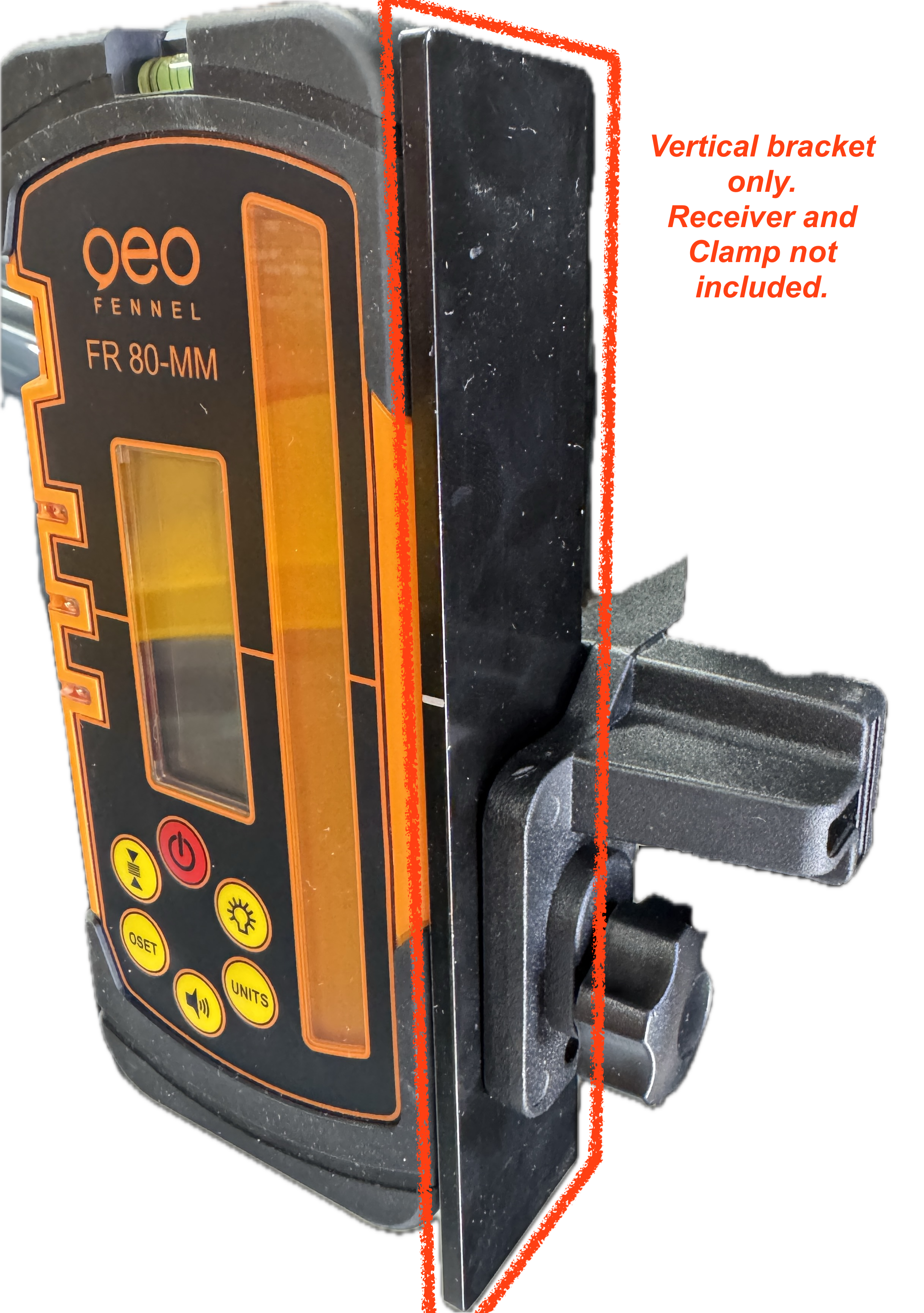 Geo FENNEL Vertical Mount for Receiver FR 50, 60, 77, 80 - Heavy-Duty Bracket for Secure Firearm Storage in Gun Cabinets, Safes & Vehicles
