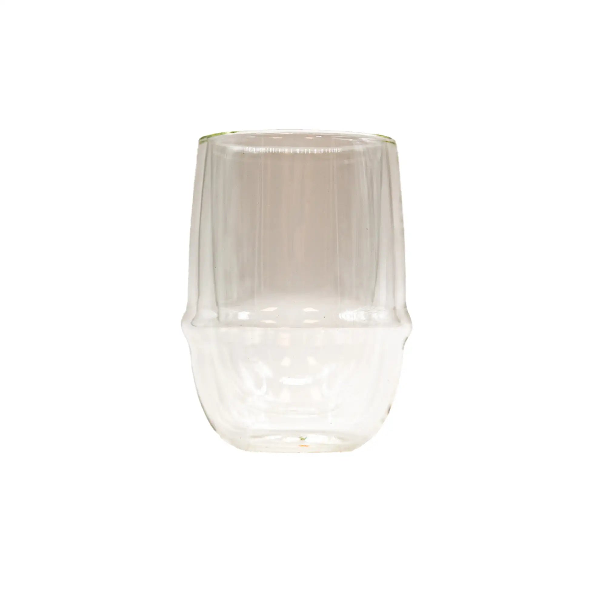 Kinto Kronos Double Walled Iced Tea Glass - 16oz Insulated Tumbler for Cold & Hot Drinks, Perfect for Iced Coffee, Matcha, Bubble Tea at Home, Office or Travel