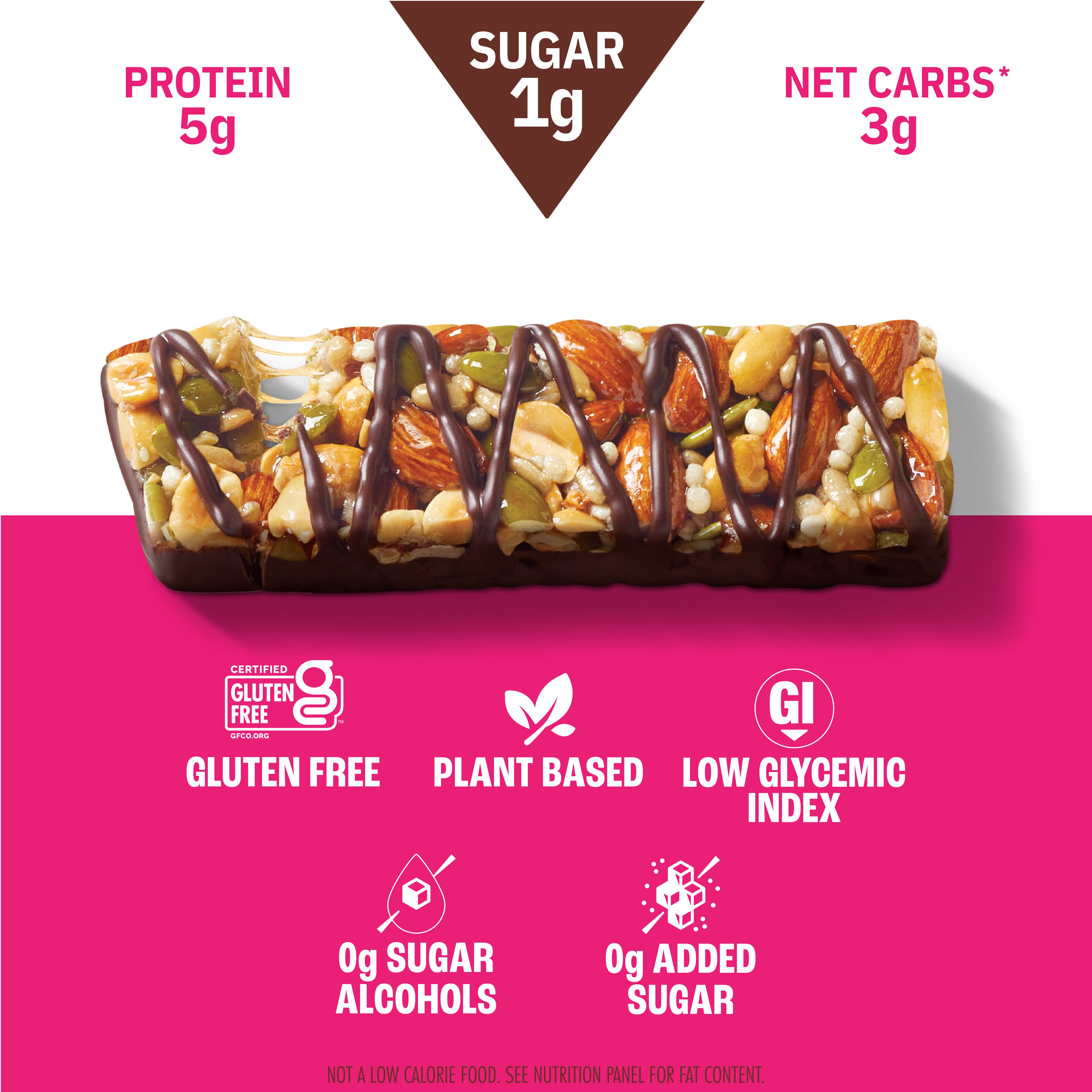Organic Salted Dark Chocolate Nut & Seed Bar - Gluten Free, Vegan, Non-GMO - 24 Count Pack - Perfect for Snacking, Hiking & Healthy On-the-Go Energy