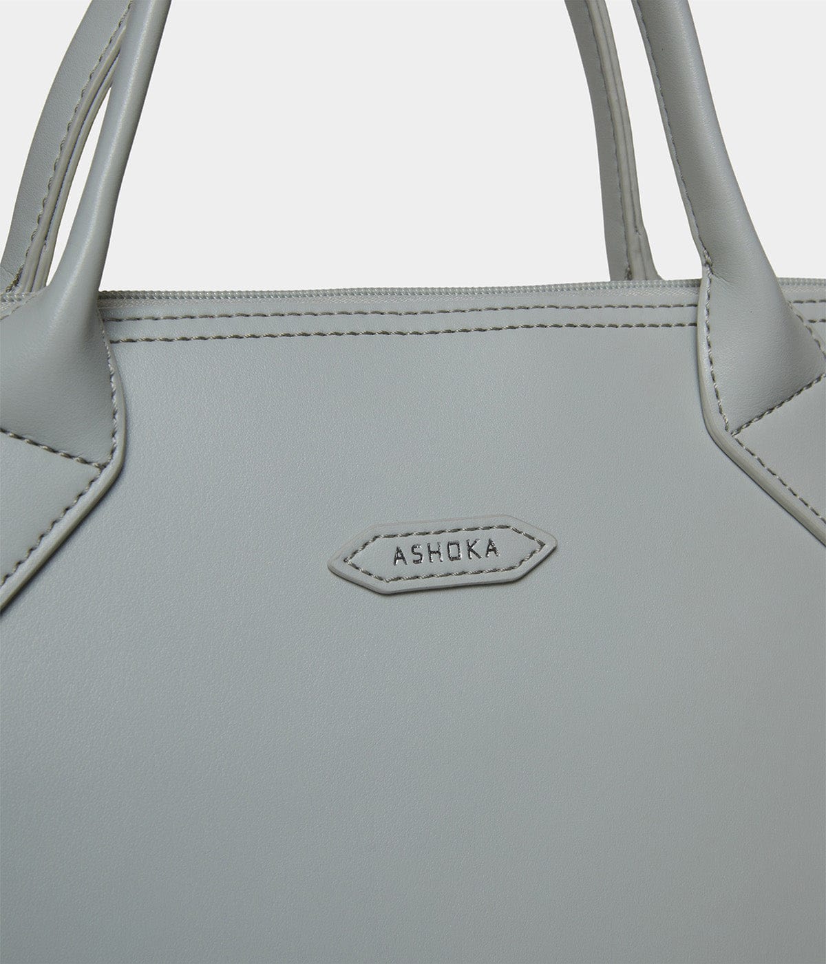 Vegan Apple Leather Briefcase for Women & Men - Eco-Friendly Business Bag, Pearl Grey - Perfect for Office, Work, Travel & Professional Meetings