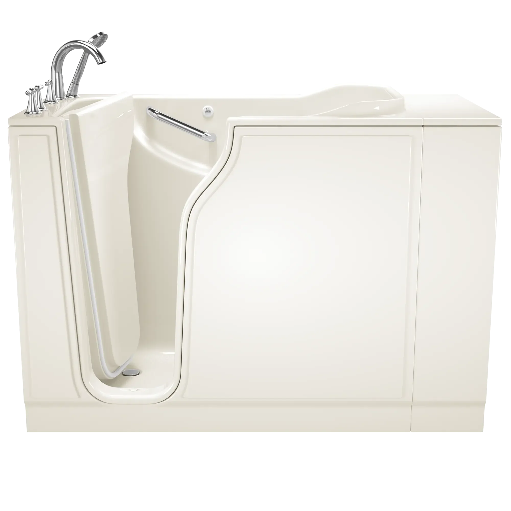 Gelcoat Value Series 30x52 Inch Soaking Walk-In Bathtub with Left Hand Door & Drain - Perfect for Elderly & Mobility Needs - Relaxing Spa Experience at Home
