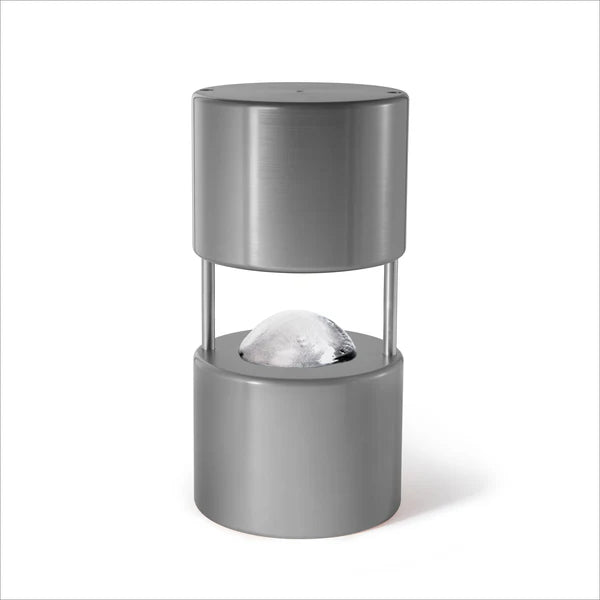 Premium 55mm Ice Ball Maker - Silver Finish by Cocktail Kingdom | Perfect for Whiskey, Bourbon & Cocktails | Home Bar & Party Essential
