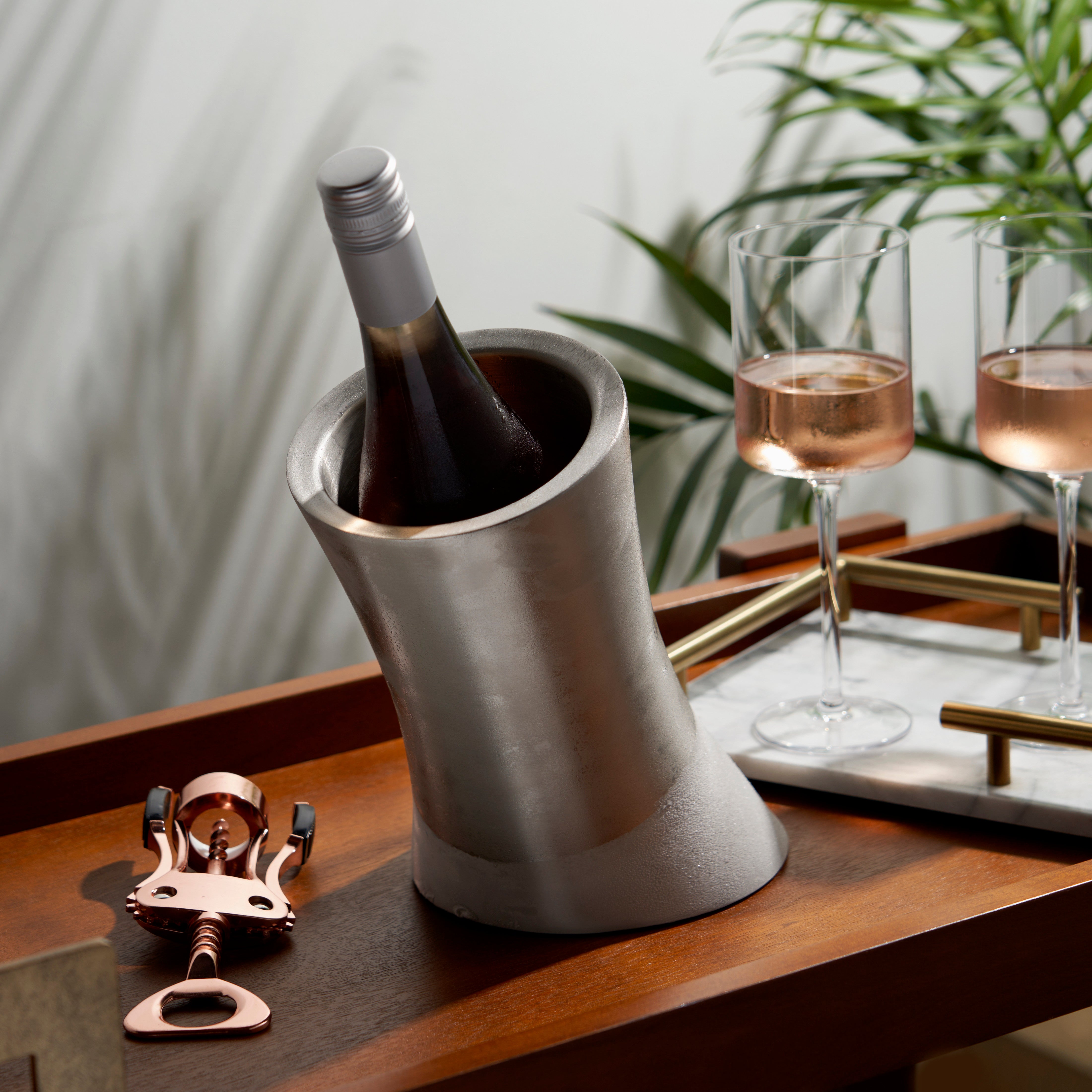 Premium Convex Bottle Chiller - Fast Cooling Wine & Beverage Chiller for Parties, BBQs & Home Entertaining
