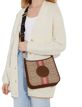 Coach Dempsey File Bag - Signature Jacquard with Stripe & Patch | Stylish Work Bag for Office, Business & Travel