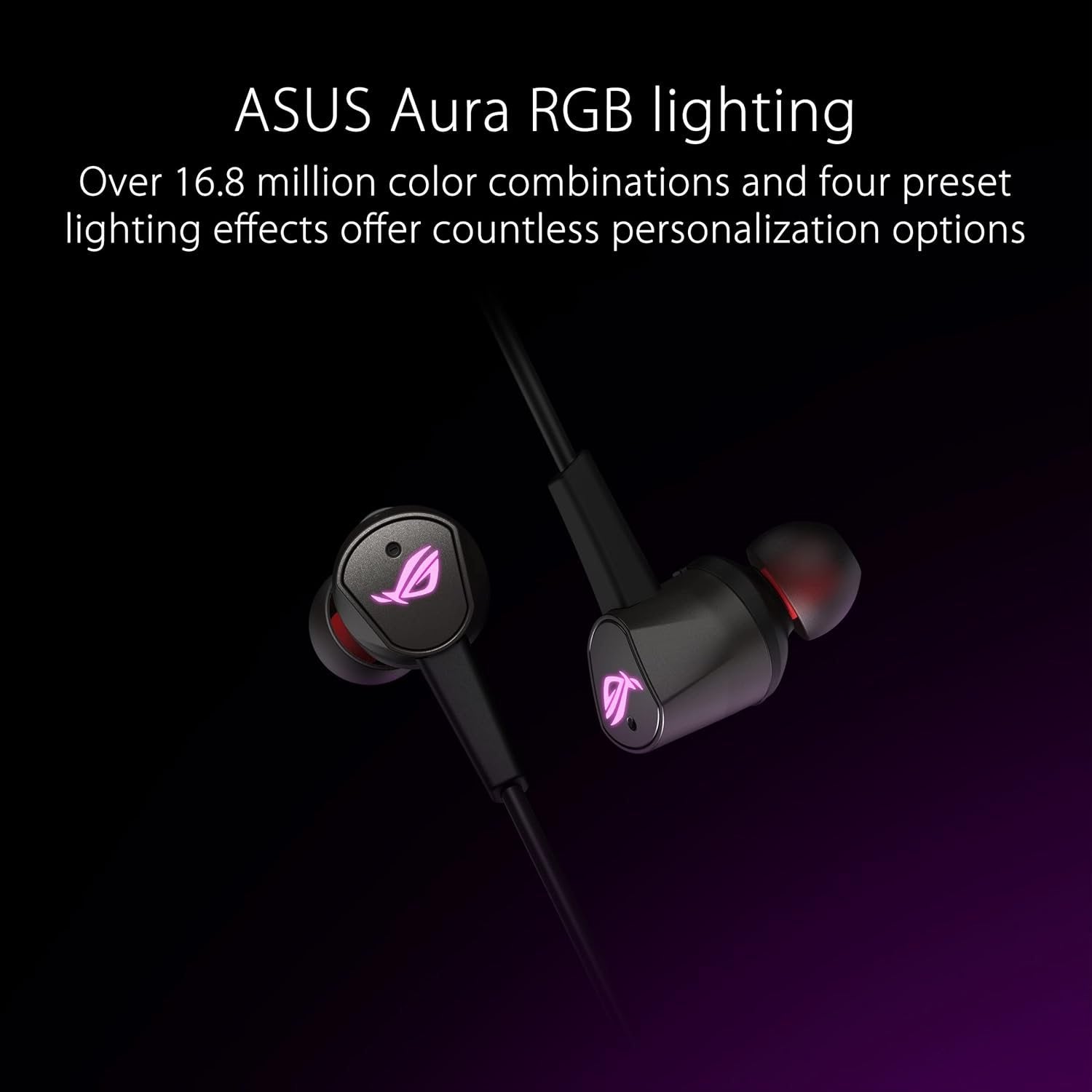 ASUS ROG Cetra II True Wireless Gaming Earbuds with ANC, Built-in Mic & USB-C - Immersive Gaming & Music Experience for PC, Mobile & Console