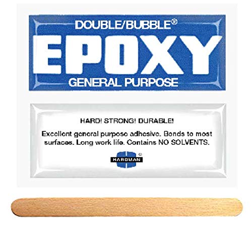 Blue General Purpose Slow-Setting Epoxy (2-Hour Cure) - 25-Pack (#04005) for Strong Metal, Wood & Plastic Bonds - DIY Repairs, Crafts & Household Fixes