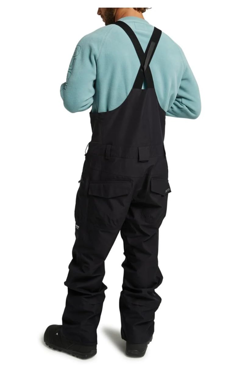 Burton Men's Reserve GORE-TEX 2L Bib Snow Pants - Waterproof & Breathable Ski Bib Overalls for Men - Perfect for Skiing, Snowboarding & Winter Outdoor Activities