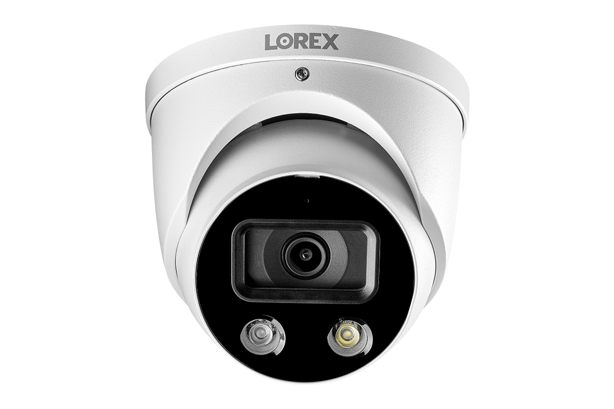 4K Ultra HD 8 Channel Fusion NVR Security System with 4 Smart Deterrence IP Audio Dome Cameras & Two-Way Talk - Ideal for Home, Business & Outdoor Surveillance
