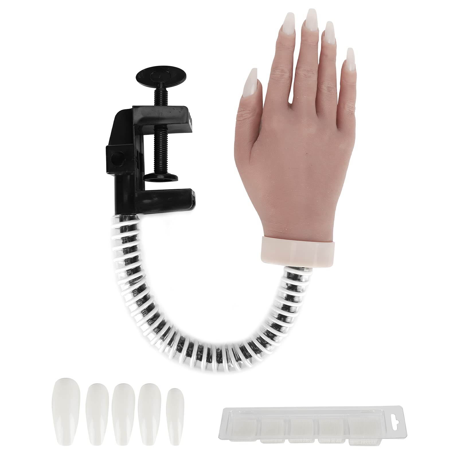 Nail Practice Hand Stand - Durable Silicone for Salon & Jewelry Display