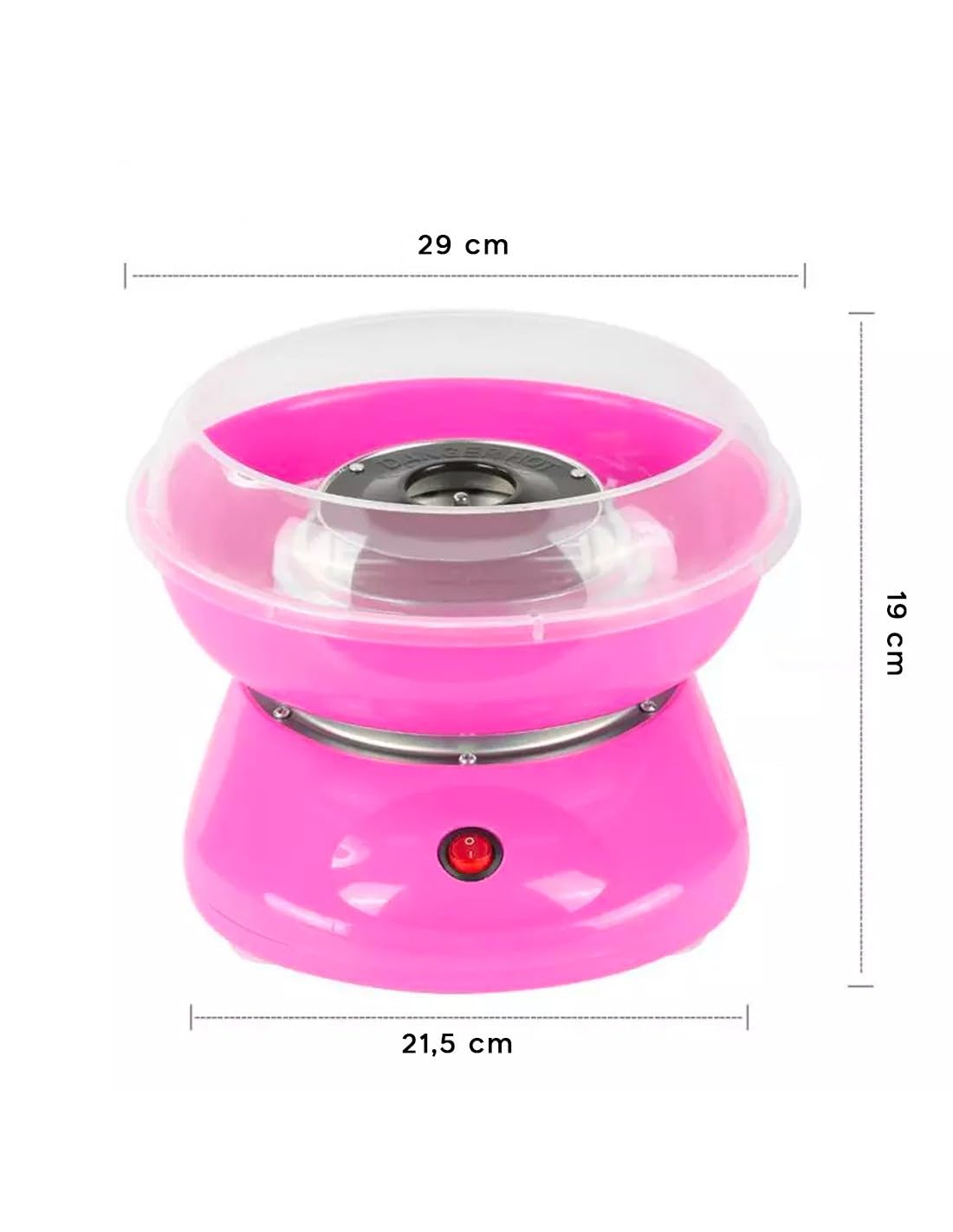 500W Pink Electric Cotton Candy Maker Machine for Home Use - DIY Candy Floss & Sweet Treats Maker for Kids Parties, Birthday Events & Carnival Fun