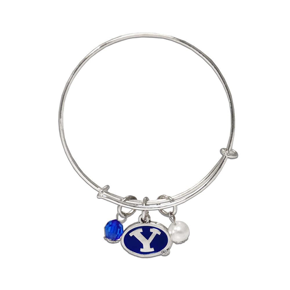 Official NCAA College Team Bangle Bracelet - Adjustable Up to 8 Inches | Fan Frenzy Gifts | College Sports Jewelry for Women & Men | Perfect for Game Day, Graduation & School Spirit Accessories