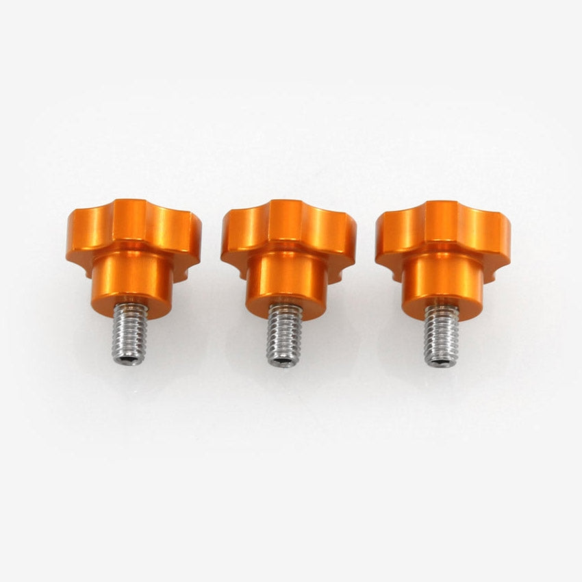ADM Accessories Tripod Knob Set - Orange TKS OR - Compatible with Losmandy G11 & Celestron CI700 Telescope Mounts - Perfect for Astronomy Enthusiasts & Stargazing Accessories