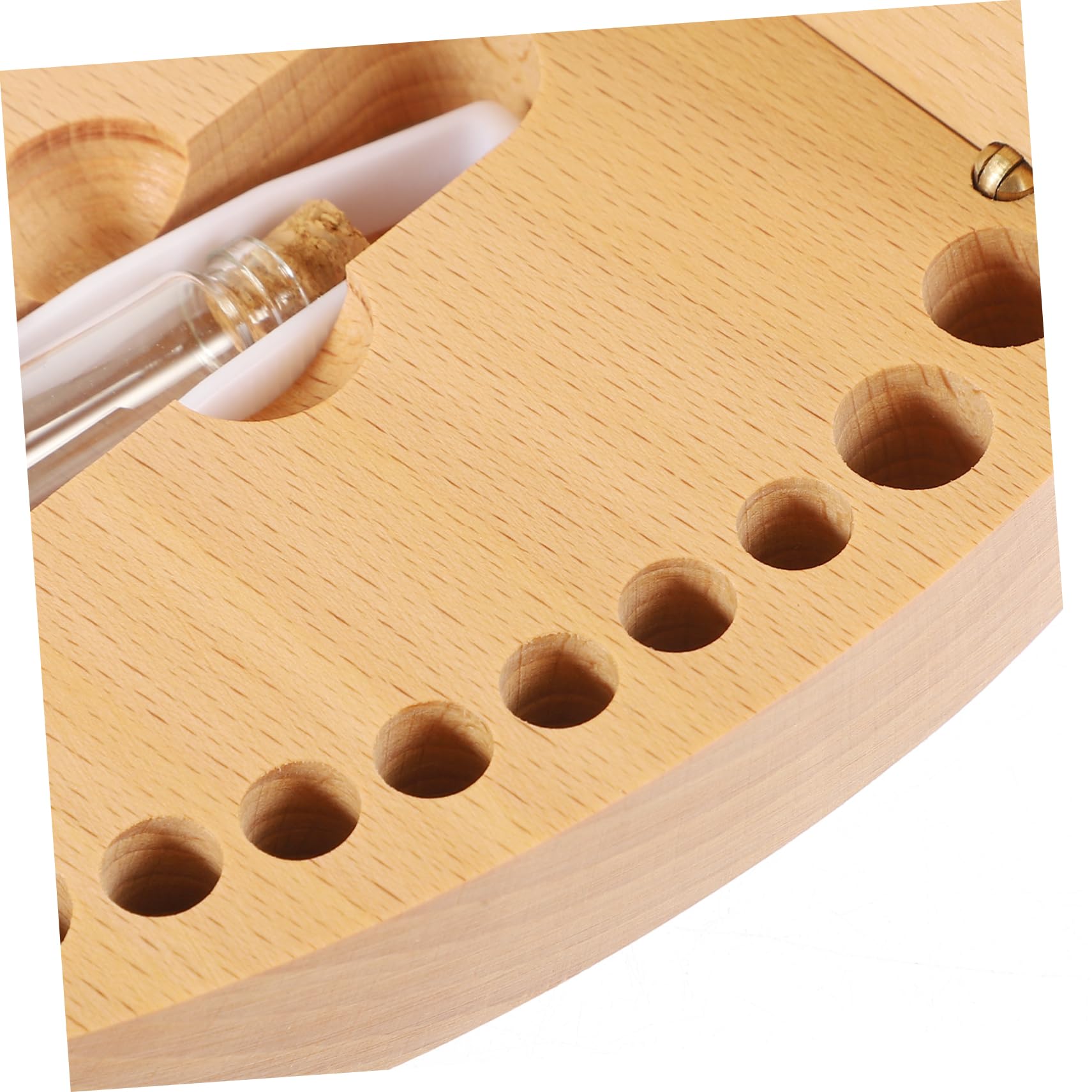 UPKOCH 2 Pack Wooden Baby Tooth Keepsake Box - First Lost Tooth Storage Container for Kids, Durable Tooth Holder for Baby Teeth Collection - Perfect for Memory Keeping & Baby Shower Gifts