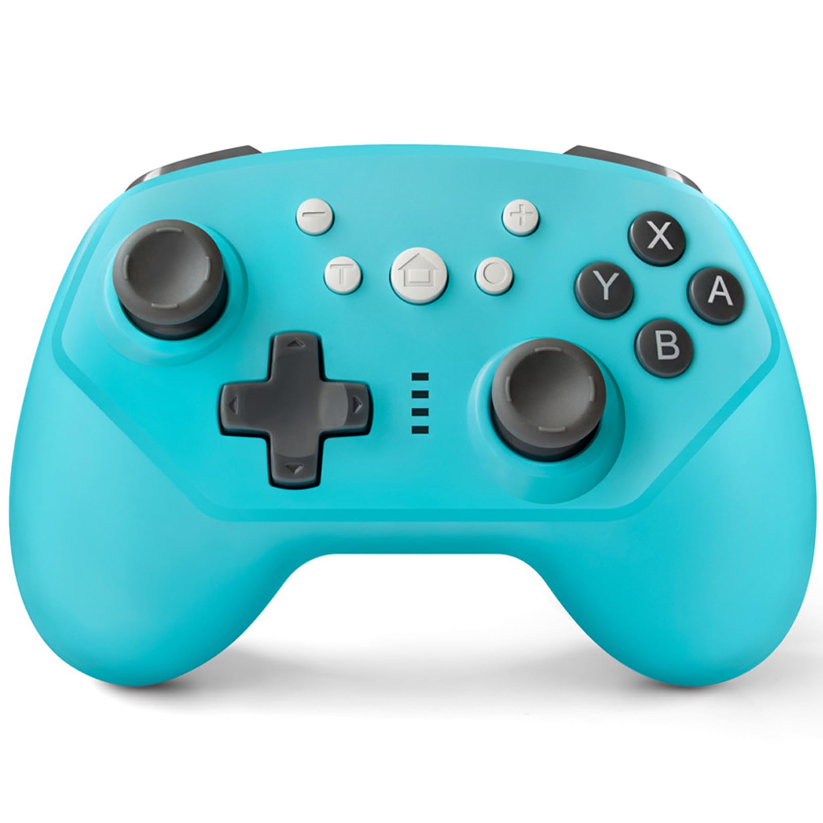 Wireless Pro Controller for Nintendo Switch & Switch Lite - Turbo, Motion Control, Vibration, Wake-Up Function & RGB Breathing Light (Blue) | Perfect for Gaming, Party Play & Family Entertainment