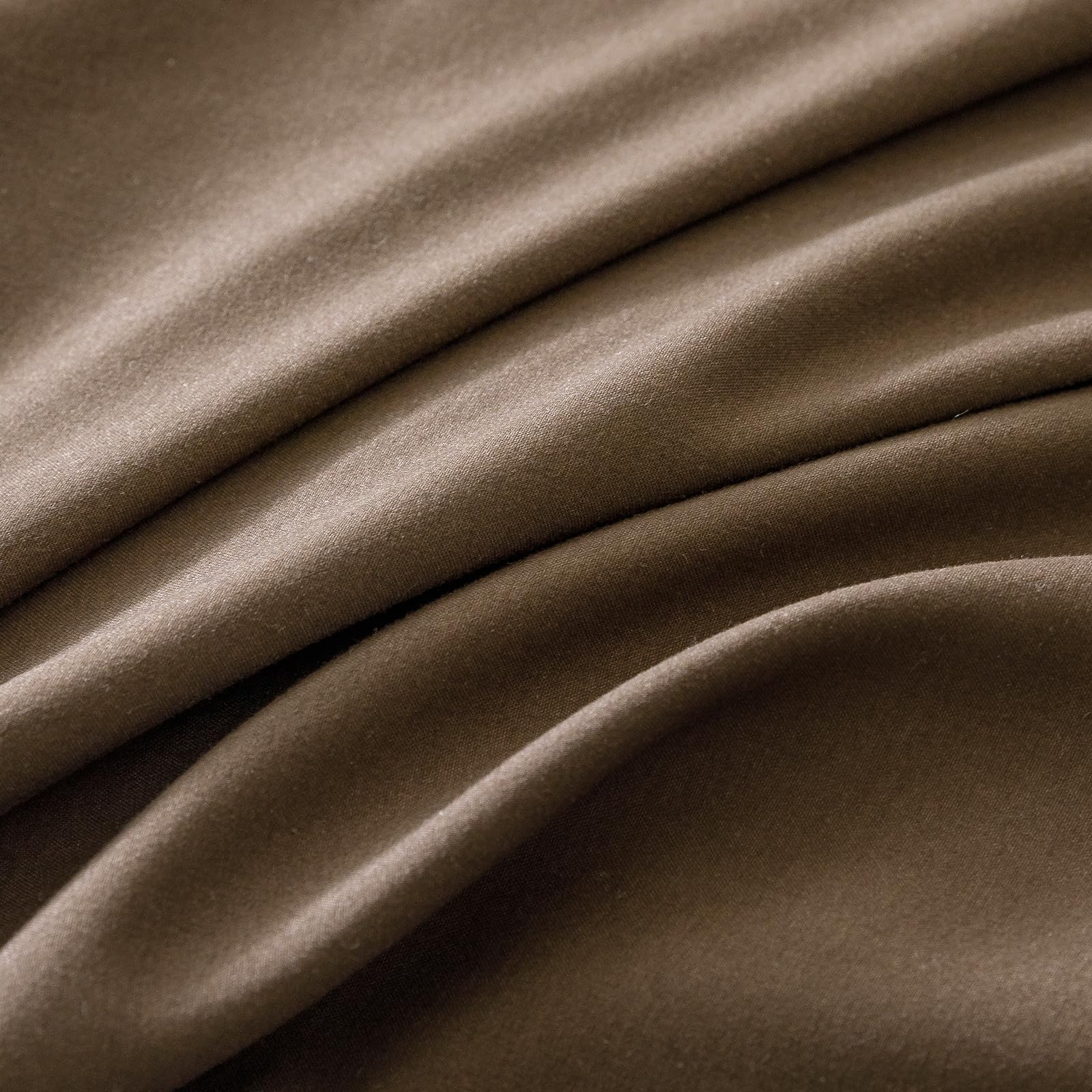 CLOTHKNOW Chestnut Brown Comforter Set 3-Piece California King - Soft Dark Brown Bedding with Mocha Coffee Accents for Cozy Bedroom Decor