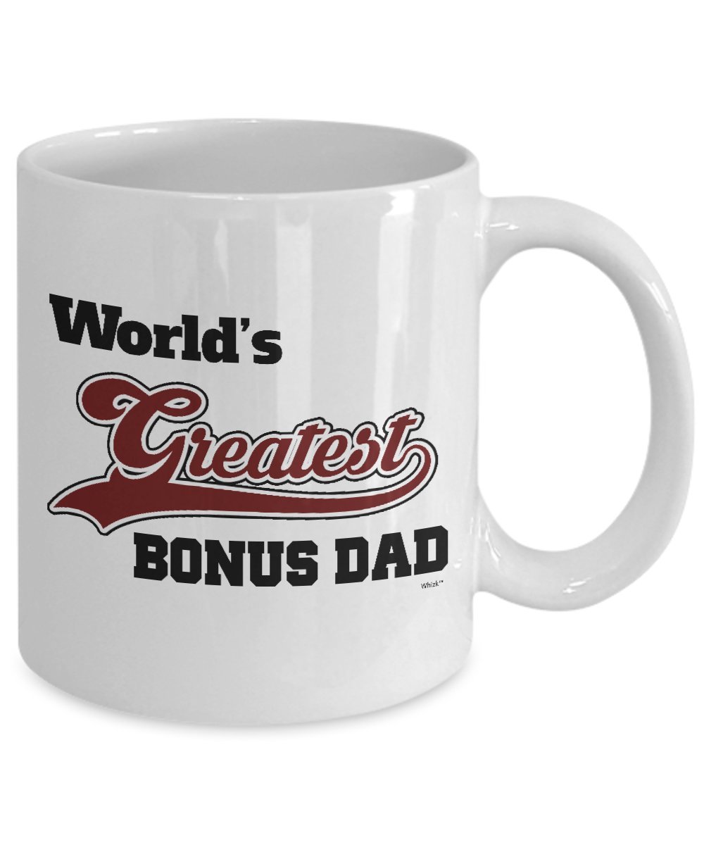 World's Greatest Stepdad Coffee Mug - 11 Oz White Ceramic Cup - Perfect Stepfather Gift for Birthday, Father's Day & Christmas from Daughter or Son - Ideal for Office, Home & Special Occasions