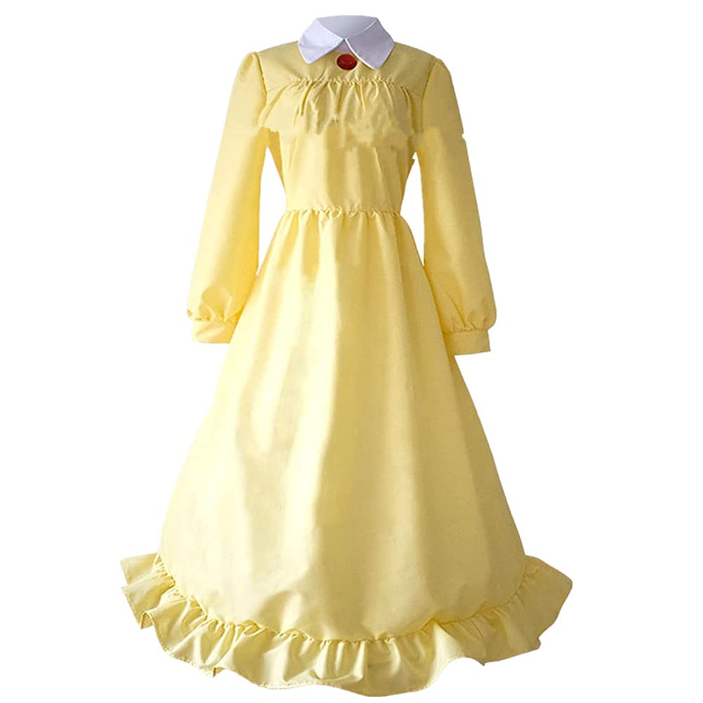 Sophie's Yellow Maid Apron Cosplay Costume - Howl's Moving Castle Anime Outfit for Halloween, Cosplay Events & Themed Parties