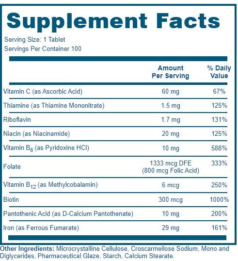 Dialyvite 800 with Iron - 100 Tablets | High Potency Iron Supplement for Energy & Vitality | Supports Healthy Blood & Immune System | Ideal for Anemia & Fatigue Relief
