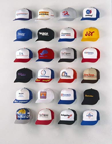 Premium Baseball Cap Display & Wall Mounted Hat Rack - 24 Pack Cap Organizer for Collectors | Perfect for Home, Retail Stores & Sports Memorabilia Collections