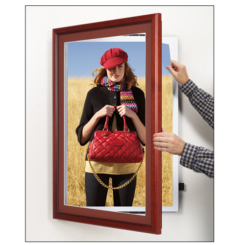 20x24 Poster SwingFrame with Matboard - Premium Wood 353 Profile for Wall Art, Photos & Posters | Perfect for Home, Office & Gallery Displays