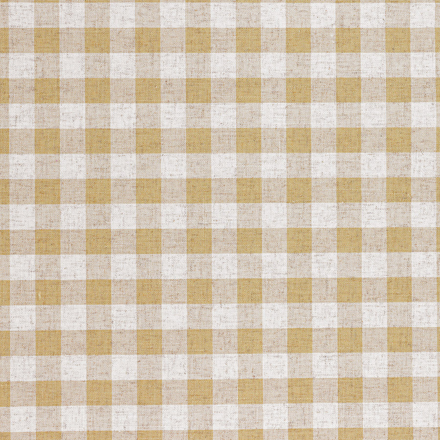 Premium Mustard Linen Check Wallpaper - Self-Adhesive Peel and Stick Wallcovering for Home Decor, Bedroom, Living Room, and Office