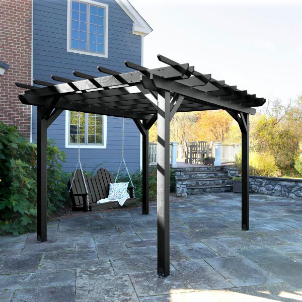 5ft Bodhi Pergola with Classic Westport Swing Set - Outdoor Garden Patio Furniture for Backyard Relaxation & Kids Play Area