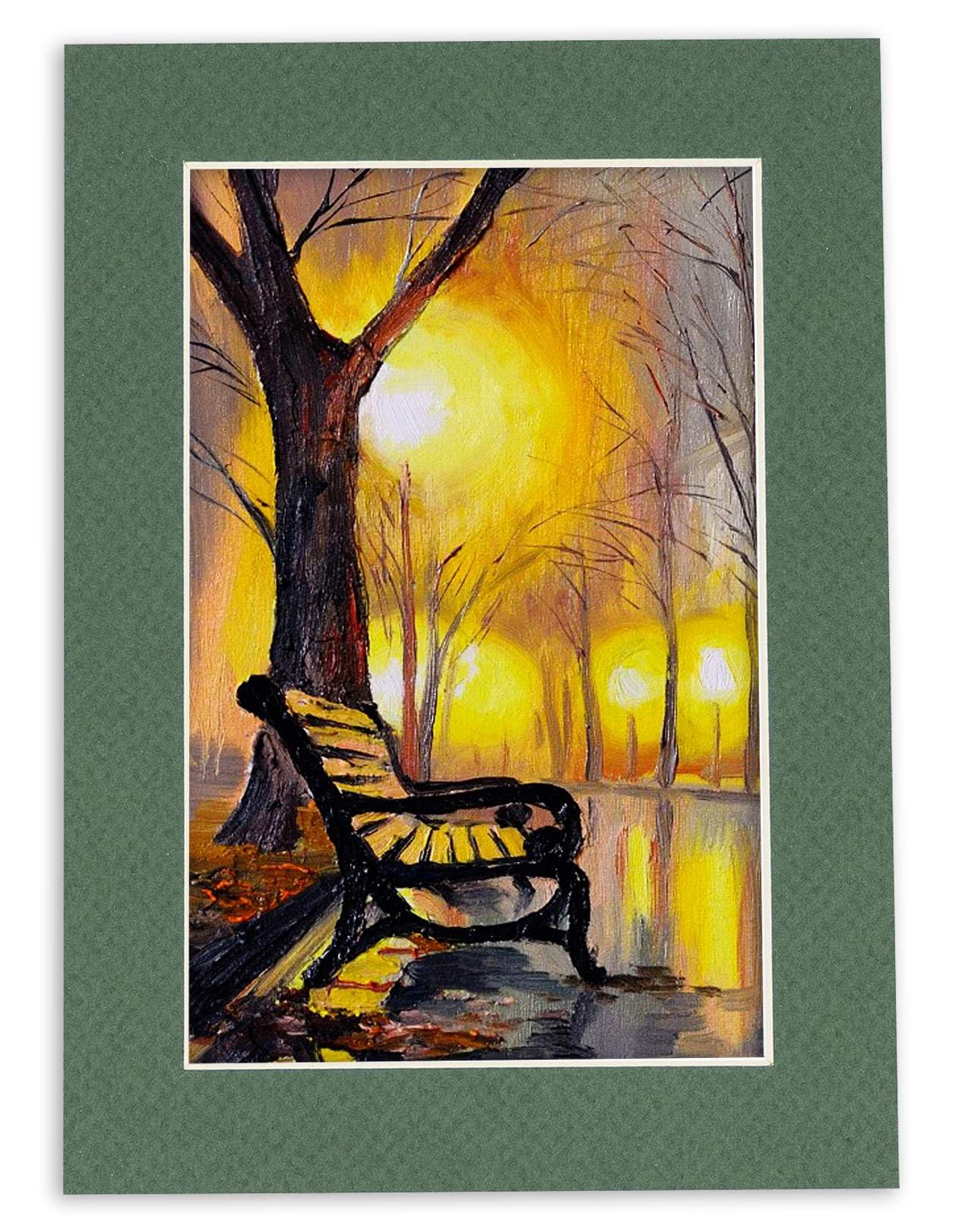 24x30 Acid-Free Hunter Green Bevel Cut Mat Board for 20x24 Photos - 4-Ply Thickness with Backing Board & Self-Seal Crystal Clear Photo Mat Bag - Perfect for Picture Framing, Art Displays & Home Decor