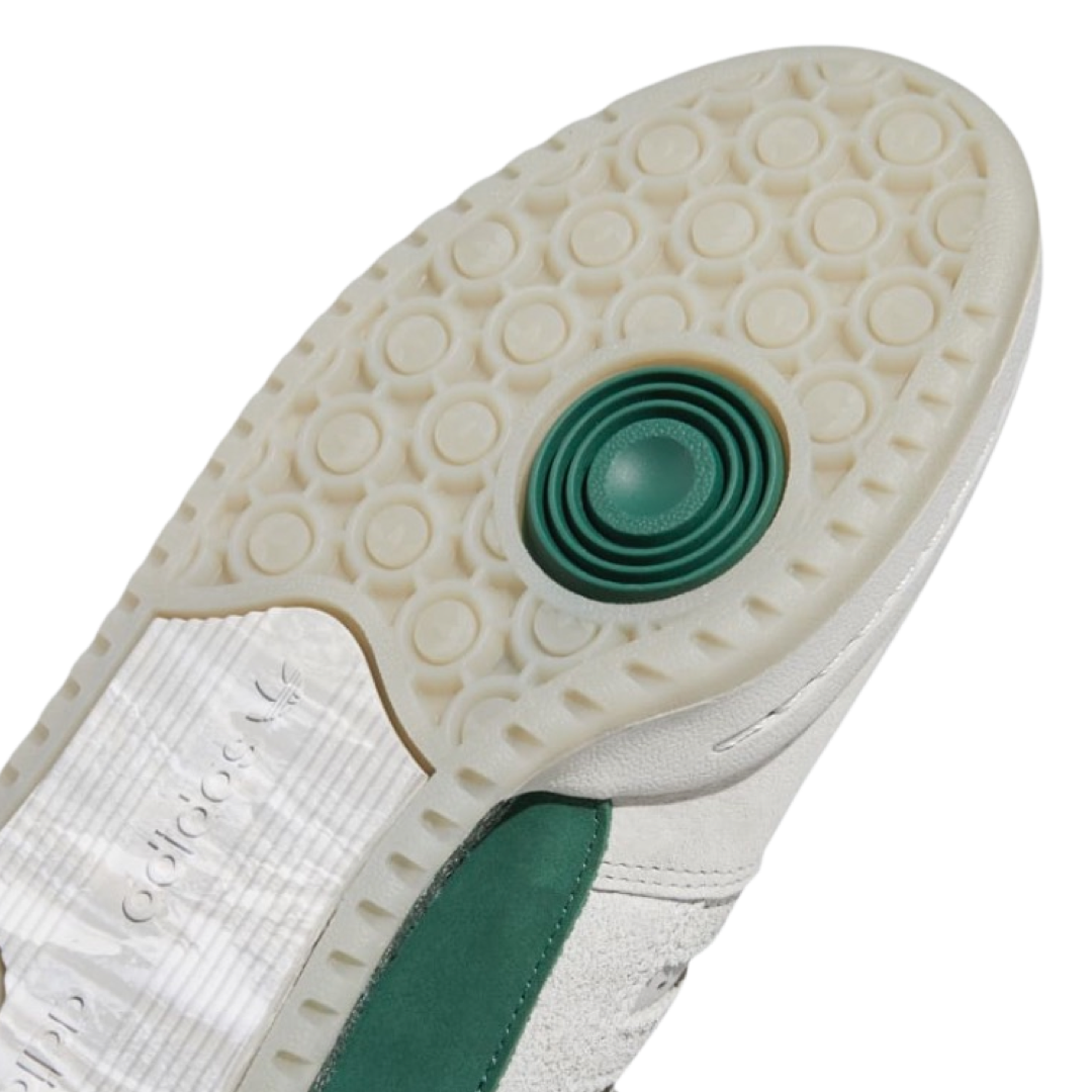 Adidas x BSTN Forum 84 Low Sneakers - Panathinaikos Grey/Two Dark Green/Cloud White - Men's Basketball Shoes for Streetwear & Casual Style