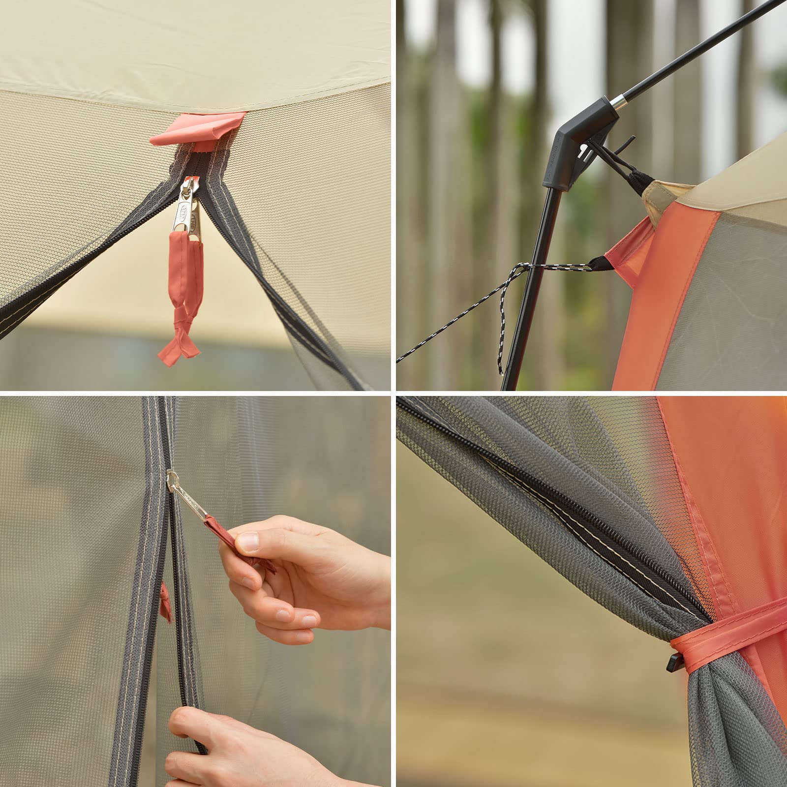 12x10 Ft CAMPROS Screen House Tent - Mesh Net Wall Canopy Shelter for Camping, Patios & Outdoor Activities | Perfect for Backyard BBQs, Picnics & Bug-Free Relaxation