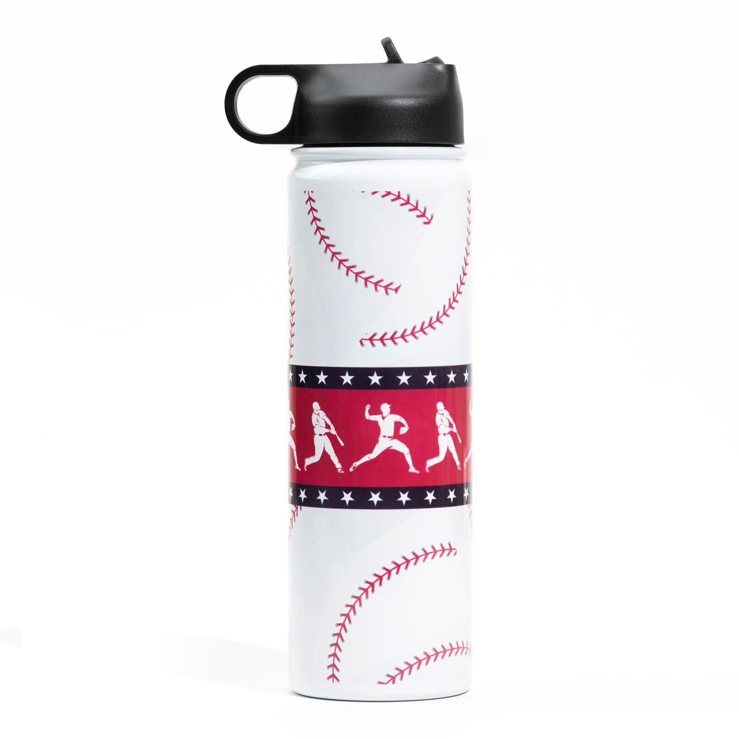 Premium USA Baseball Water Bottle - Durable & Leak-Proof Sports Hydration for Baseball Games, Practice & Outdoor Activities