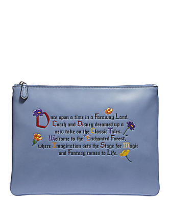Coach Disney X Large Clutch 30 With Once Upon A Time Print - Stylish Crossbody Bag for Women, Perfect for Parties, Travel & Everyday Use
