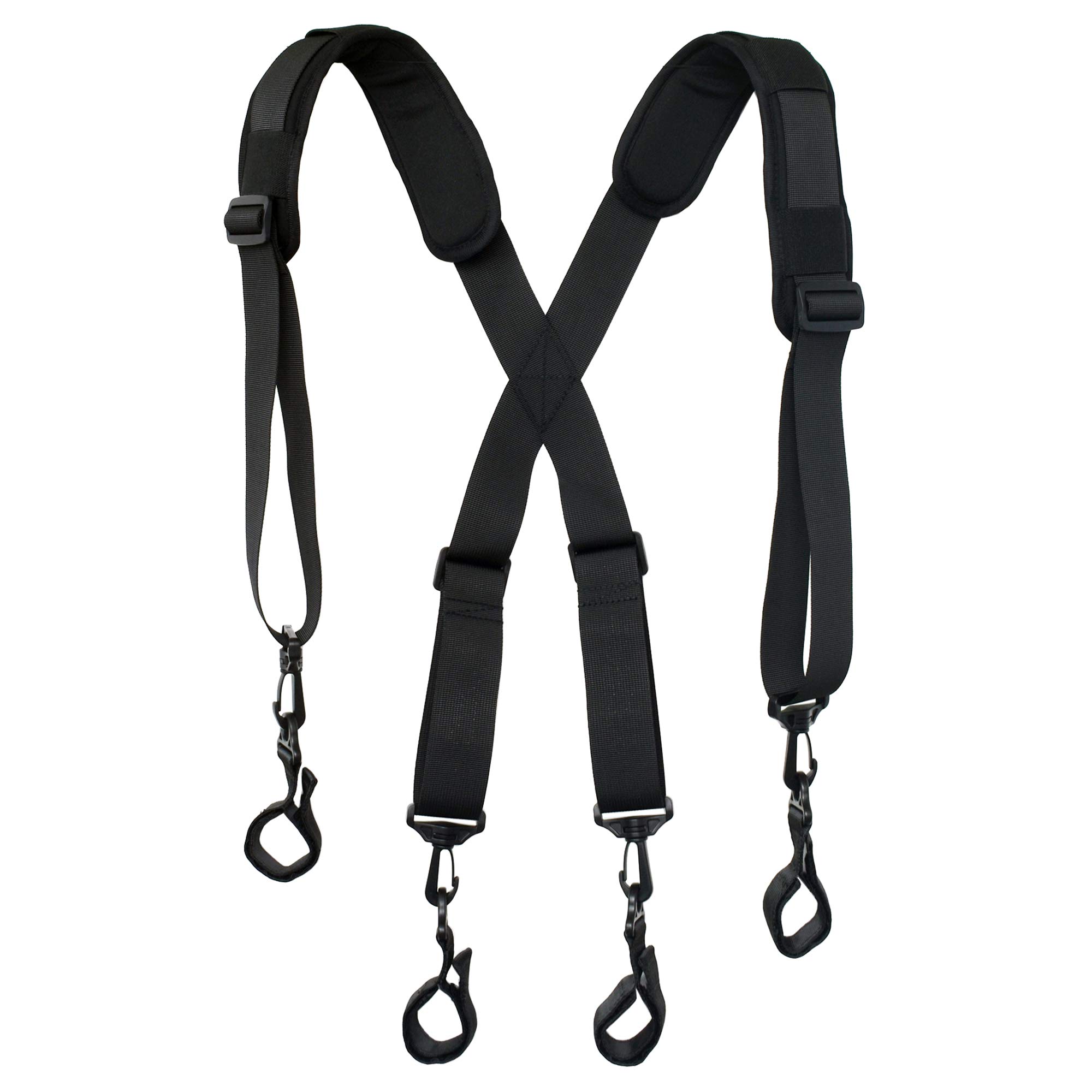 Heavy Duty Adjustable Padded Tool Belt Suspenders for Men - Tactical Duty Belt Harness with Comfortable Padding - Ideal for Construction, Carpentry, and DIY Projects