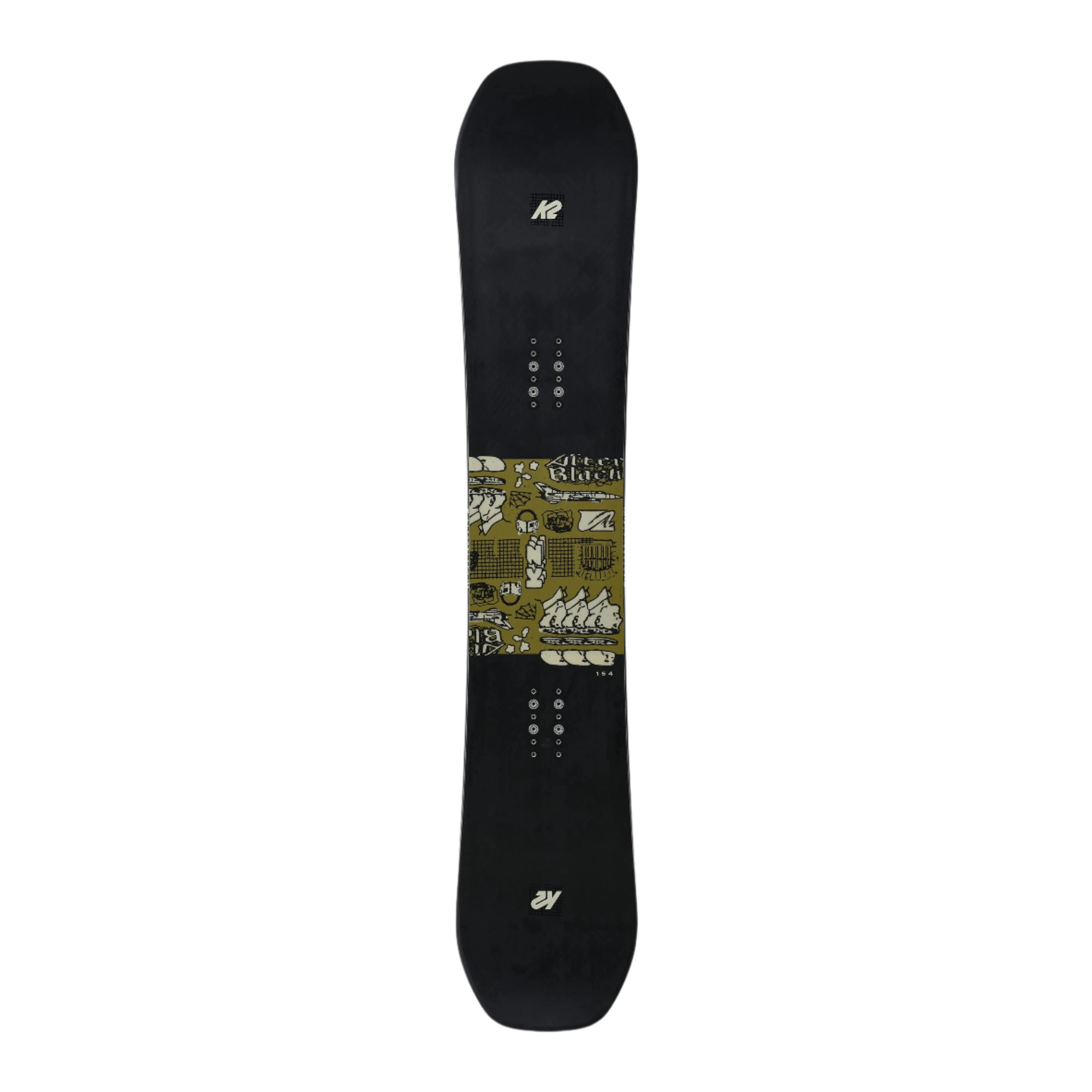 K2 Afterblack Snowboard 2025 - Premium All-Mountain Snowboard for Men & Women | Best for Freeride, Powder & Backcountry Snowboarding