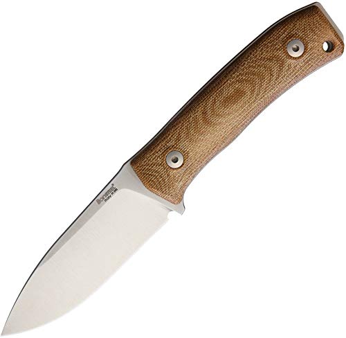 LionSteel M4 Fixed Blade Knife - High Carbon Steel, Full Tang, Outdoor Survival & Hunting Knife for Camping, Bushcraft, and Tactical Use