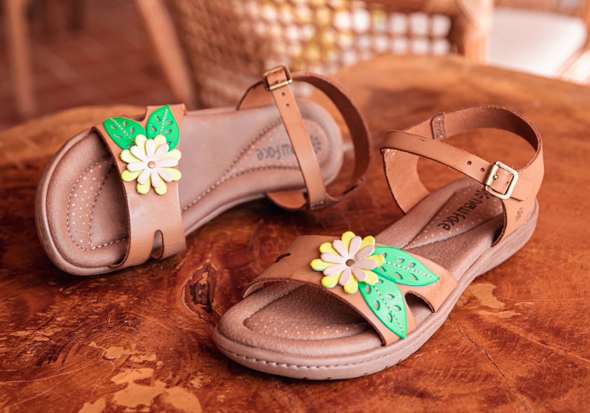 Mindy Women's Comfortable Leather Sandals - Handmade in Brazil - Perfect for Summer, Beach & Casual Outings