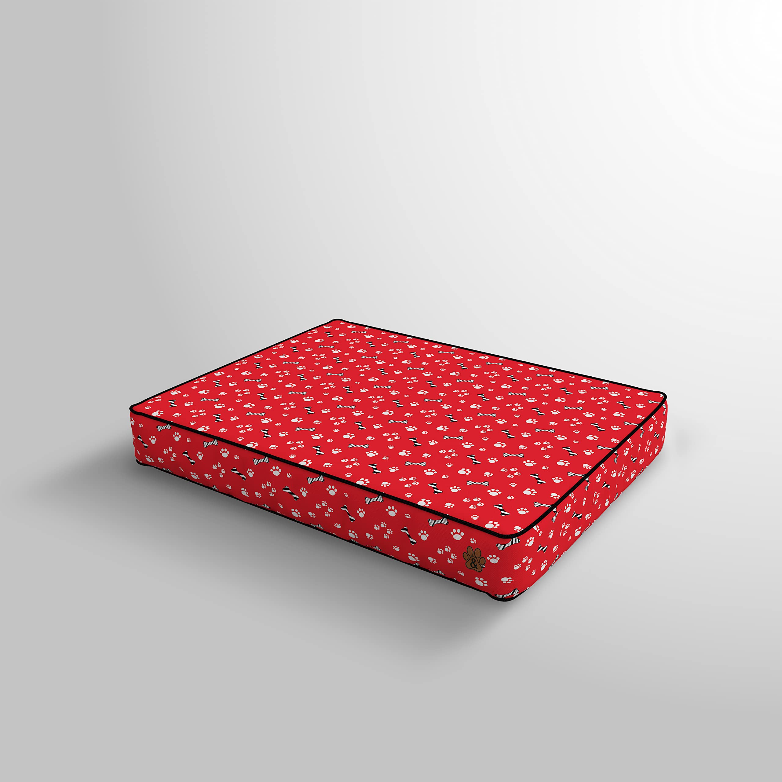Premium Orthopedic Dog Bed for Large, Medium & Small Dogs - Soft Pet Bed with Removable Washable Cover, Waterproof & Non-Slip Bottom - Perfect for Crate, Kennel or Home Use (Pattern 02, Small)