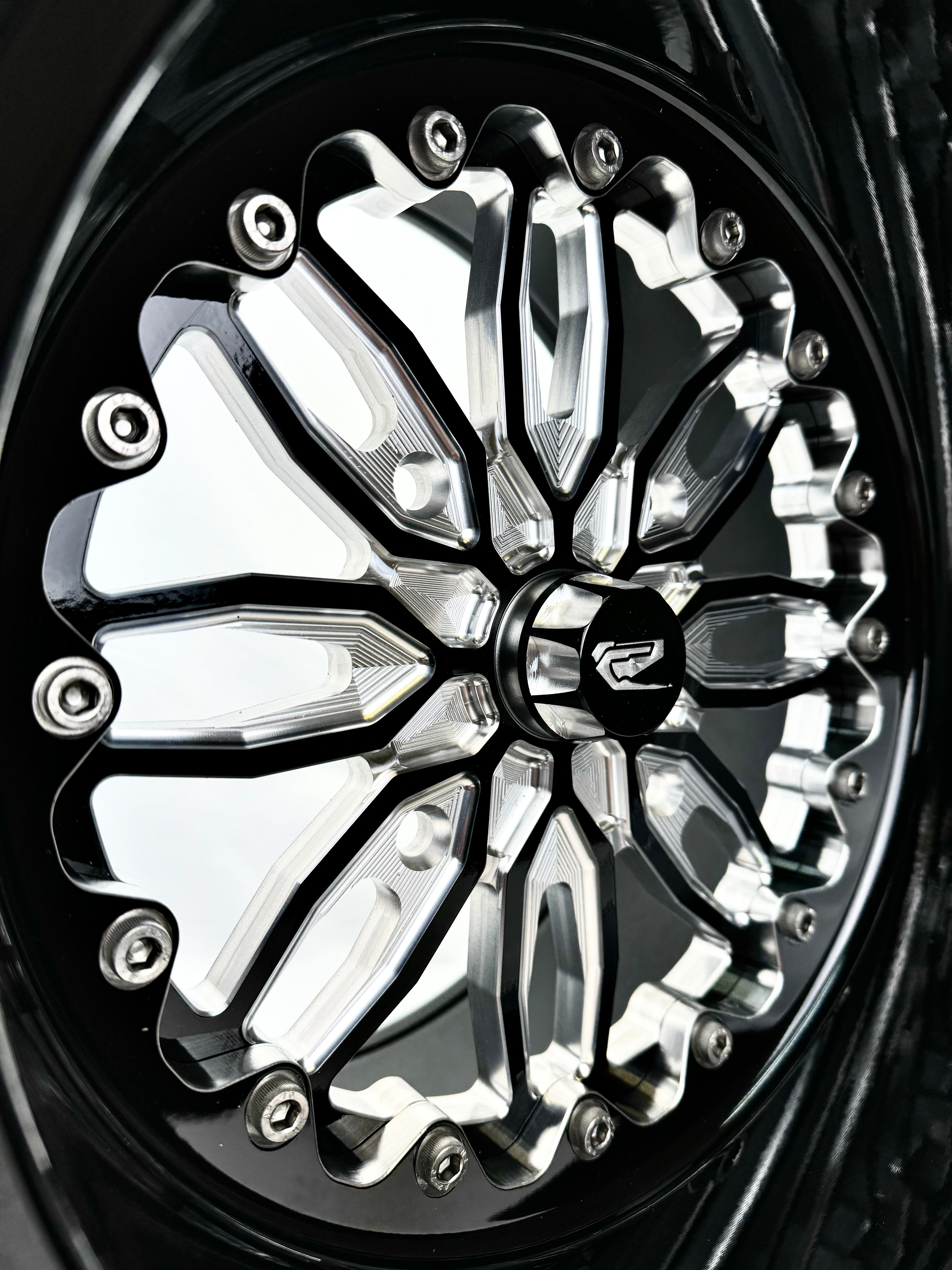 Icon FF Forged Gloss Black Wheels for Can-Am X3 4X136 - Premium Off-Road Rims for UTV & Side-by-Side Adventures