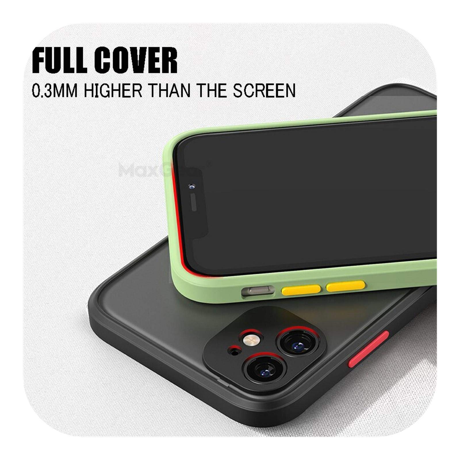 Premium Matte Case for iPhone 12/11/8 Plus - Slim Silicone Cover for Daily Protection