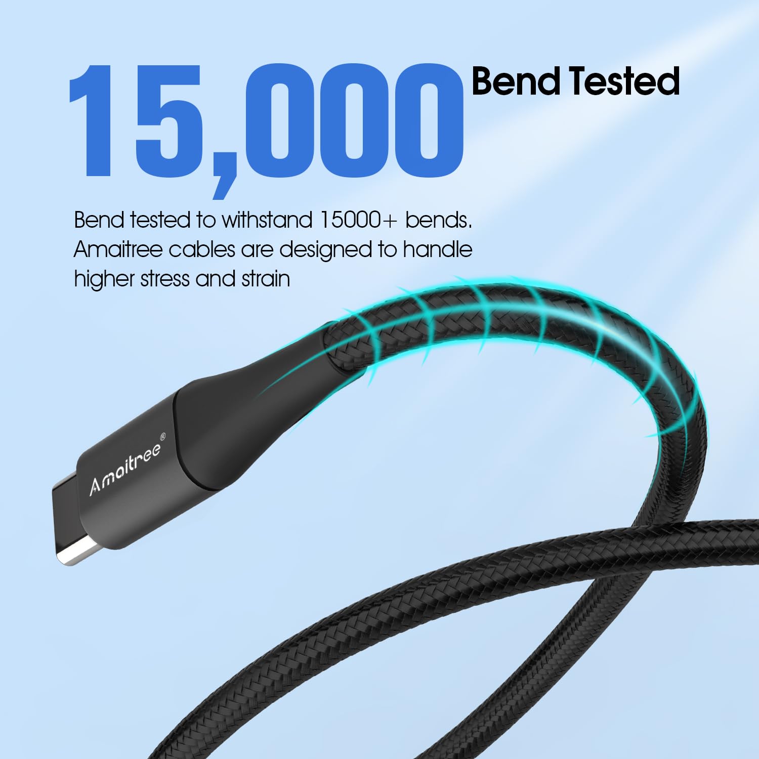 2-Pack 60W Fast Charging USB C to USB C Cable 4Ft - Durable Woven Braided Cord for iPhone 16/15 Pro/Max, Samsung Galaxy S24/S23/S22, iPad Pro 2021/Air 4 - CarPlay & Home/Office Charging (Black)