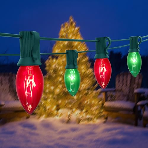 C9 clear red/green string