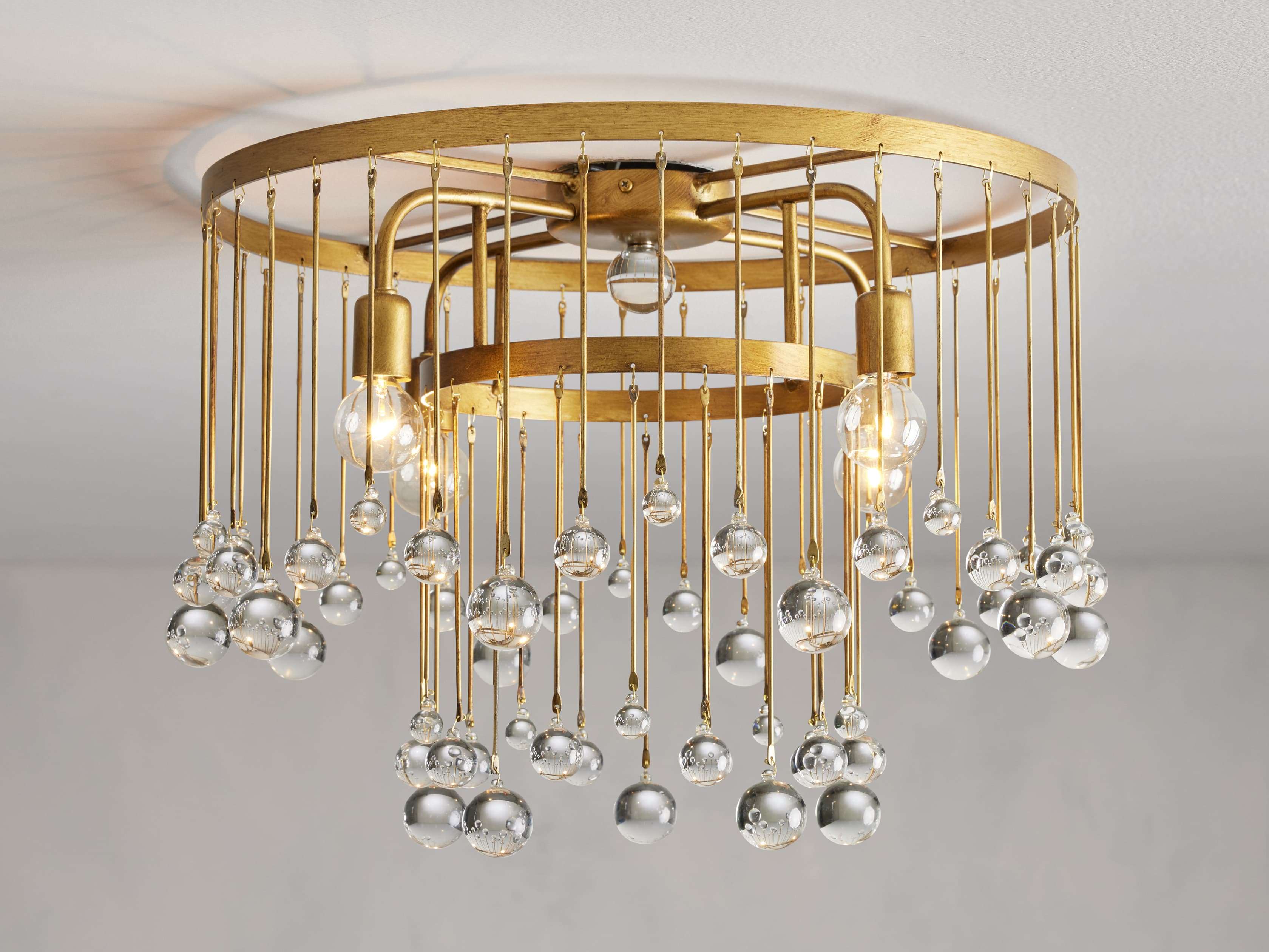 Aubrey Flush Mount Ceiling Light - Modern LED Fixture for Bedroom, Living Room & Hallway - Energy Efficient Lighting Solution for Home & Office