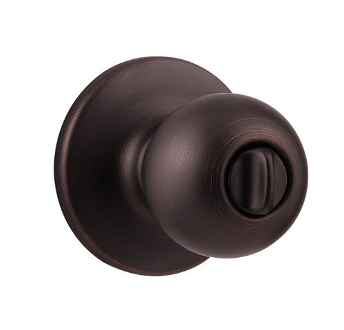 Weiser Lock GAC331Y11P Yukon Privacy Door Knob Set - Keyed Entry Interior Bedroom & Bathroom Door Lock - Durable Brass Construction for Home Security - Perfect for Bedrooms, Bathrooms & Private Spaces