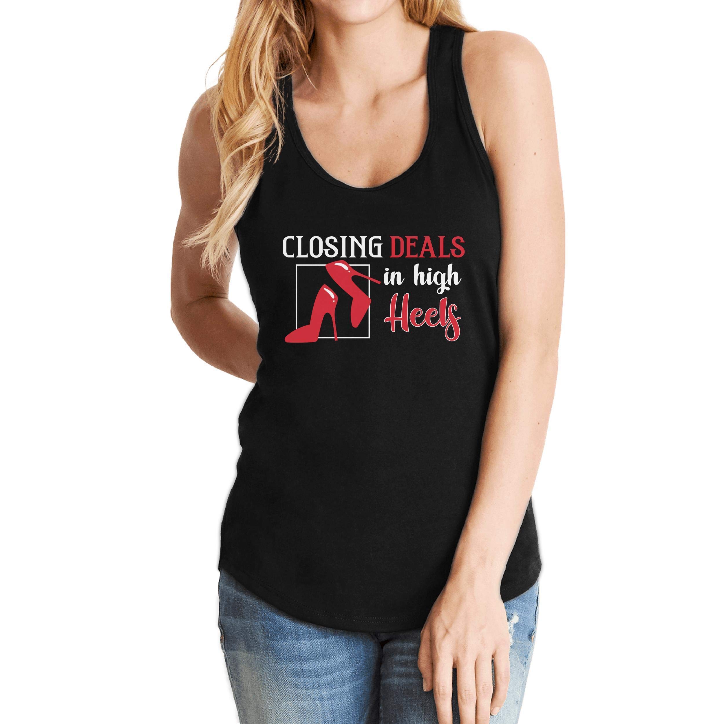 Women's Real Estate Agent Tank Top - Stylish & Professional Work Shirt for Closing Deals in High Heels | Perfect for Office, Networking & Client Meetings