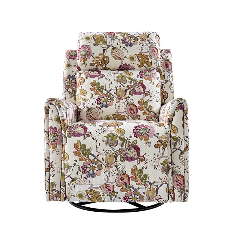 Alois Swivel Rocker Recliner Chair with Adjustable Headrest - Comfortable Living Room Furniture for Relaxing, Reading & Watching TV