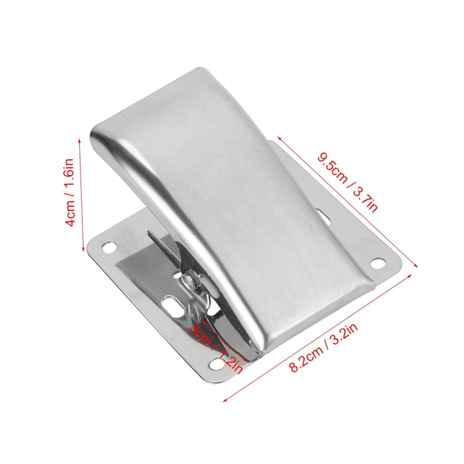 Stainless Steel Fish Cleaning Board with Clamp & Screws for Kitchen & Outdoor