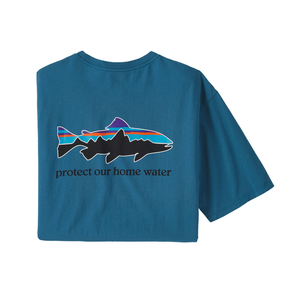 Men's Organic Cotton Trout Fishing T-Shirt - Comfortable Casual Tee for Outdoor Adventures & Home Relaxation