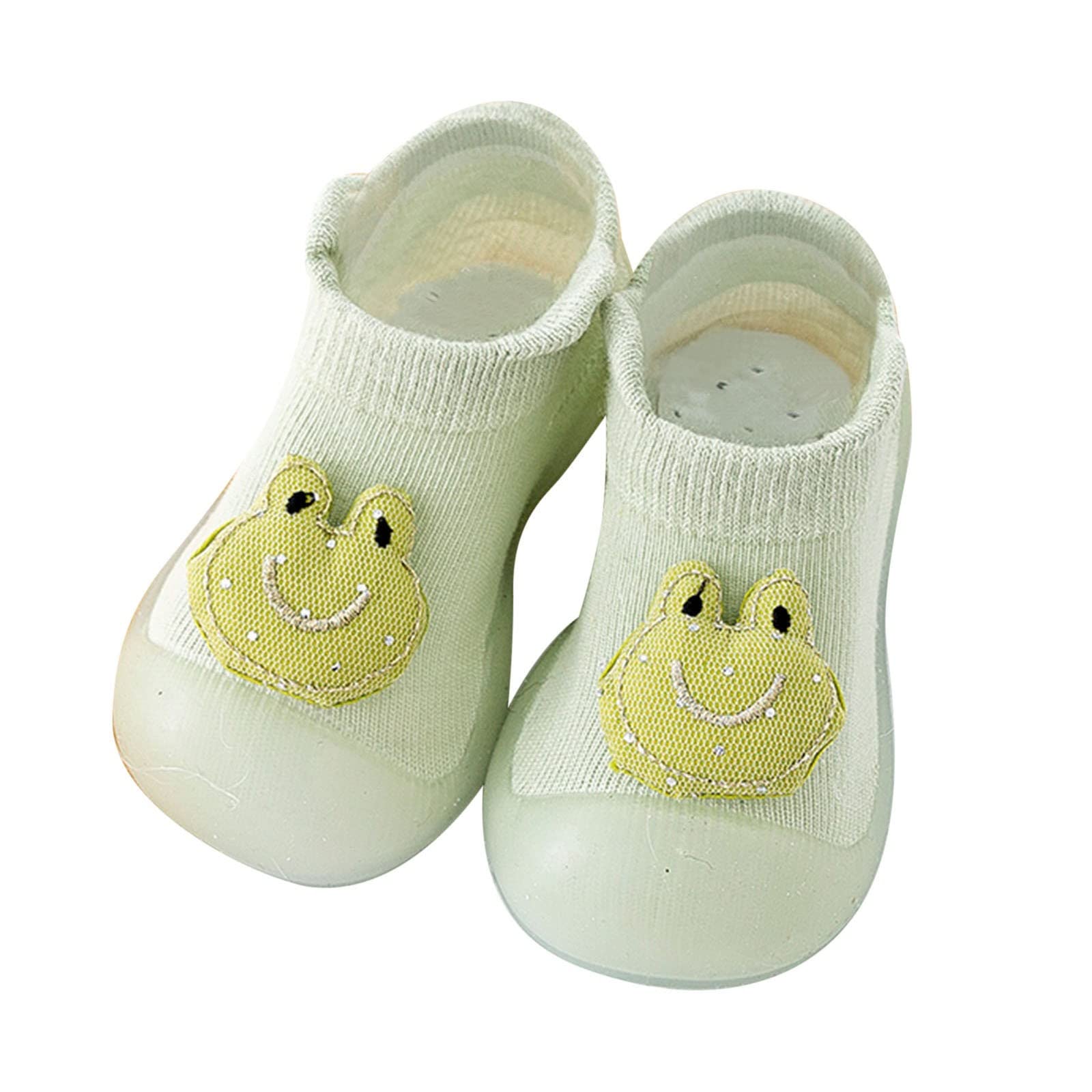 **Best Infant Walking Shoes for Girls & Boys - Soft Non-Slip Toddler Socks with Cute Animal Cartoon Designs - Breathable Baby Floor Shoes for First Steps & Indoor Play**
